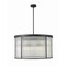 Z-Lite Carnaby Chandelier, 9-Light, 32.25 In.W x 18 In.H, Matte Black/Clear Ribbed 7504P32-MB - alternate 1